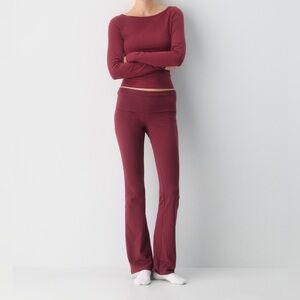 Aritzia Homestretch Foldover Flare Legging